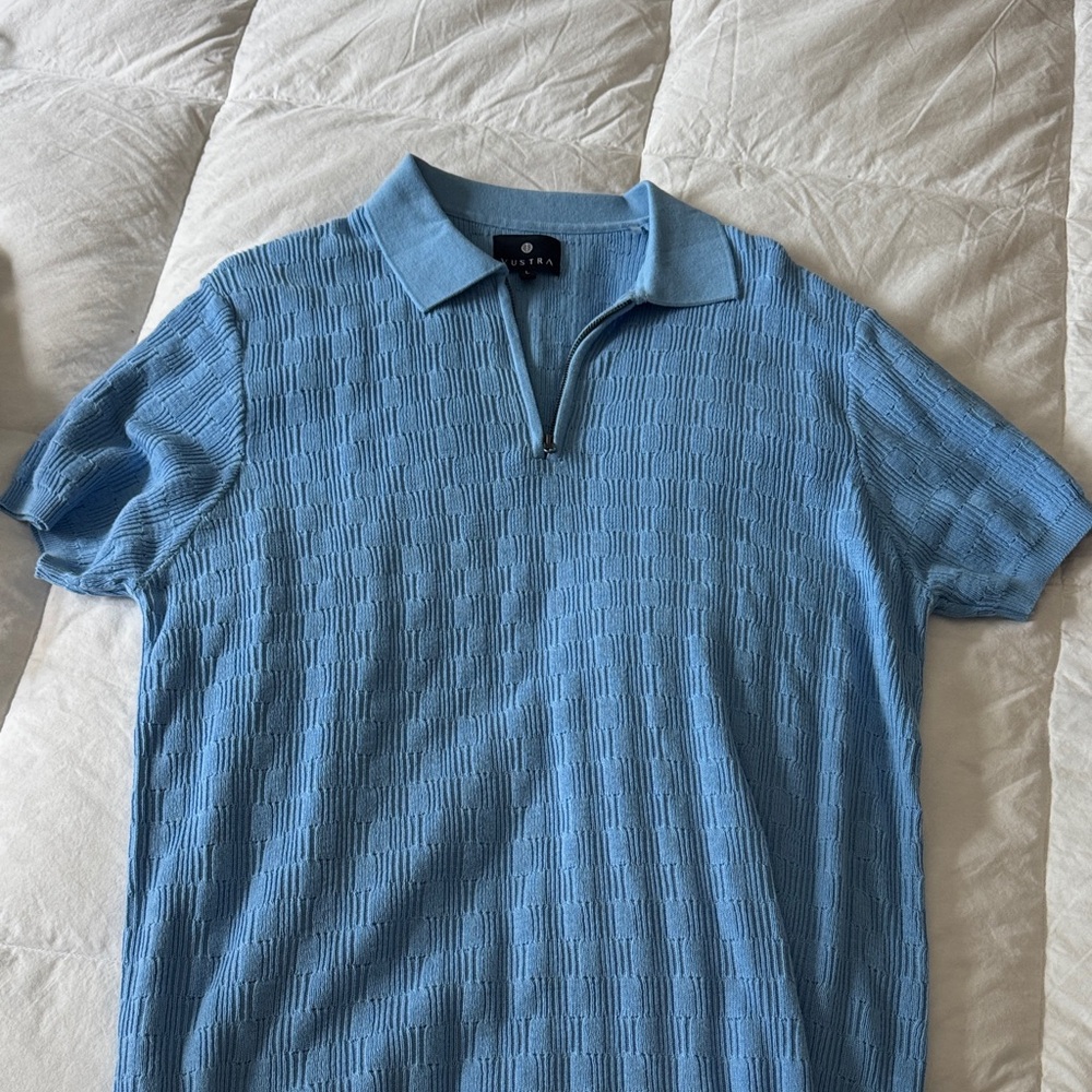 Stylish Light Blue Polo Shirt